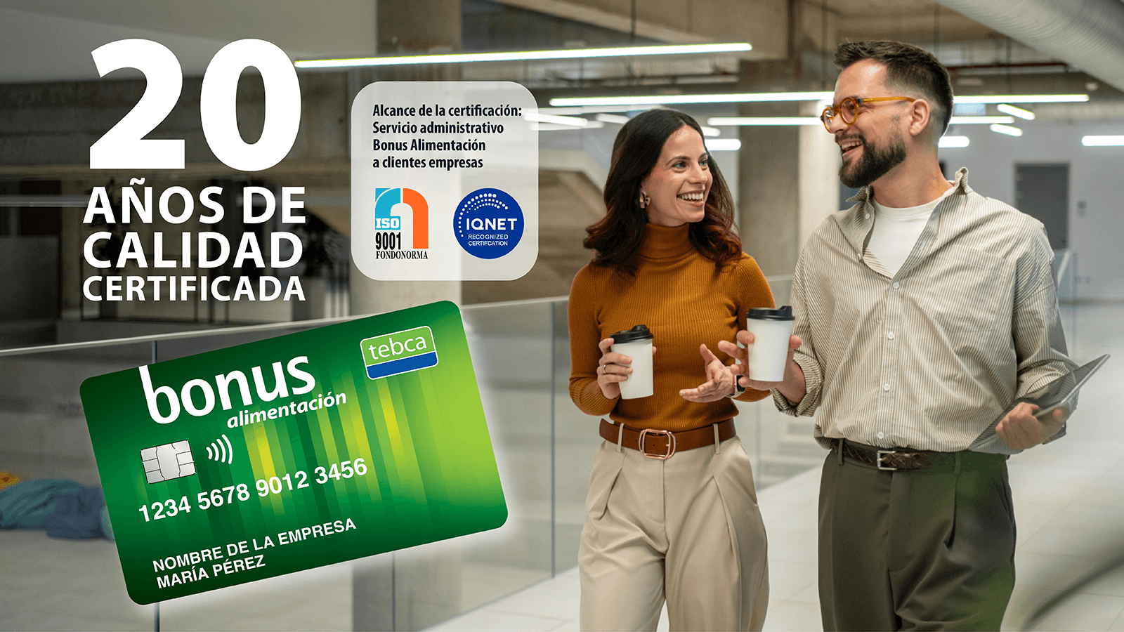 Bonus Alimentación es calidad certificada